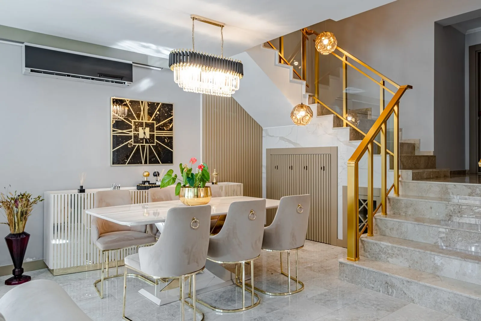Dining room and table