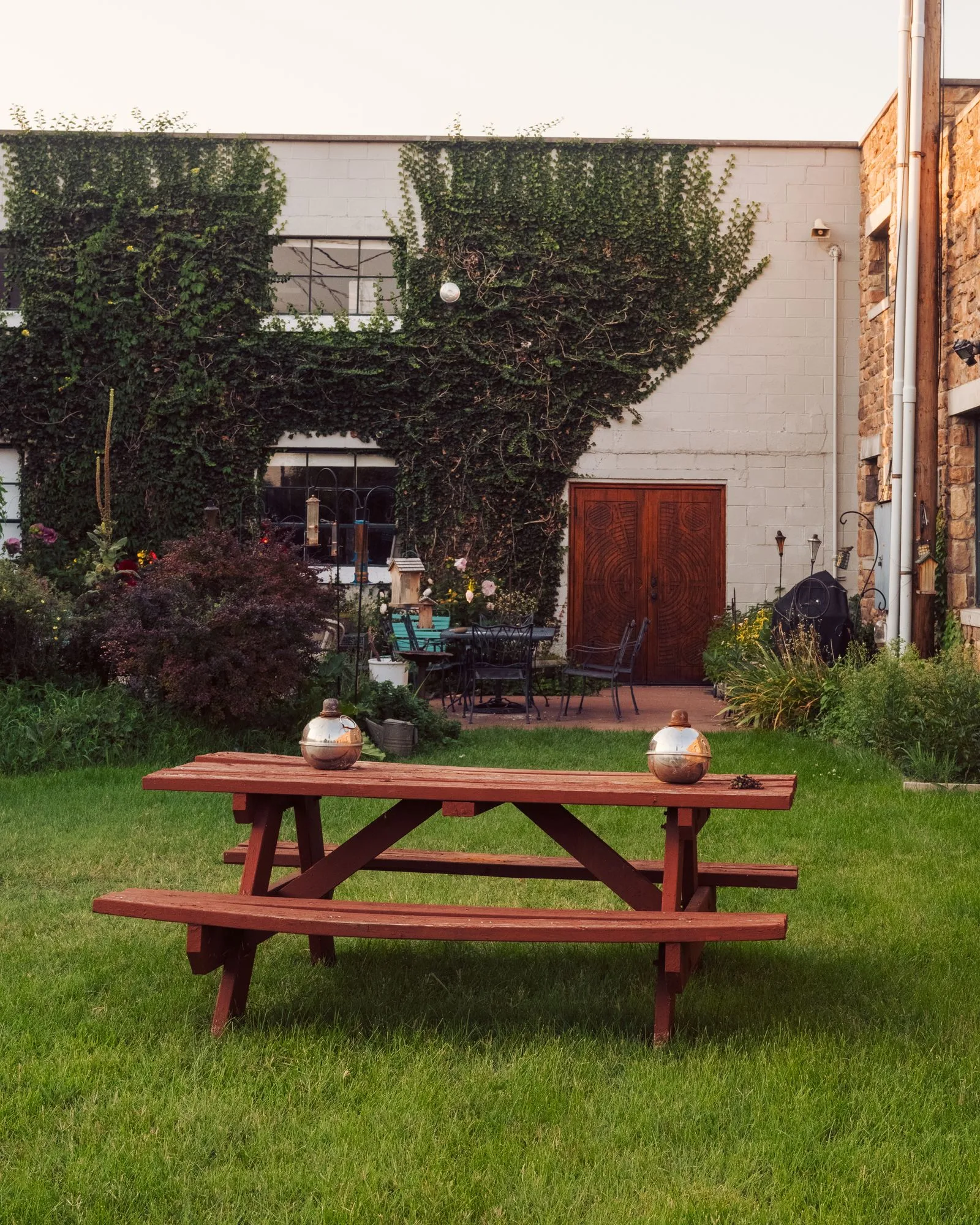Garden and outdoor space beside a home