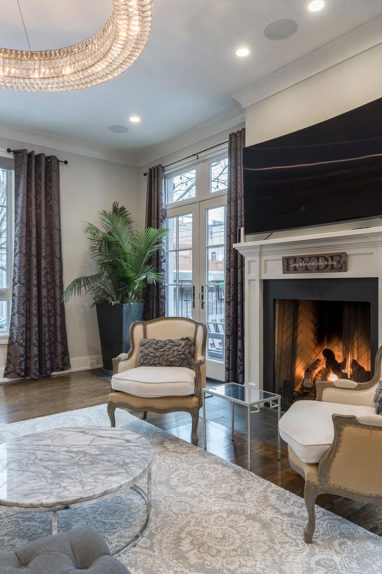 Furnished living room