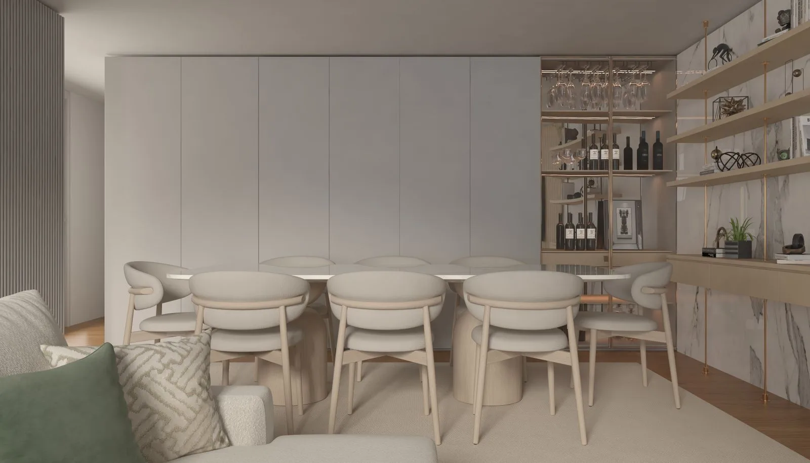 Dining room and table