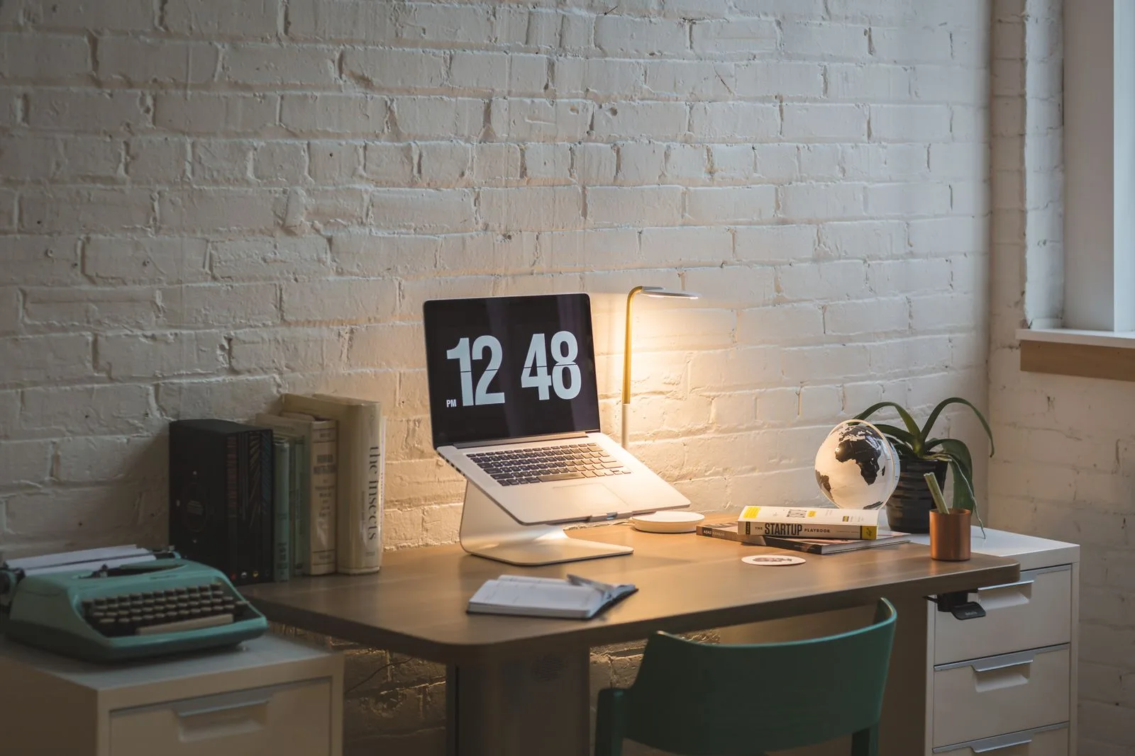 Home office workspace
