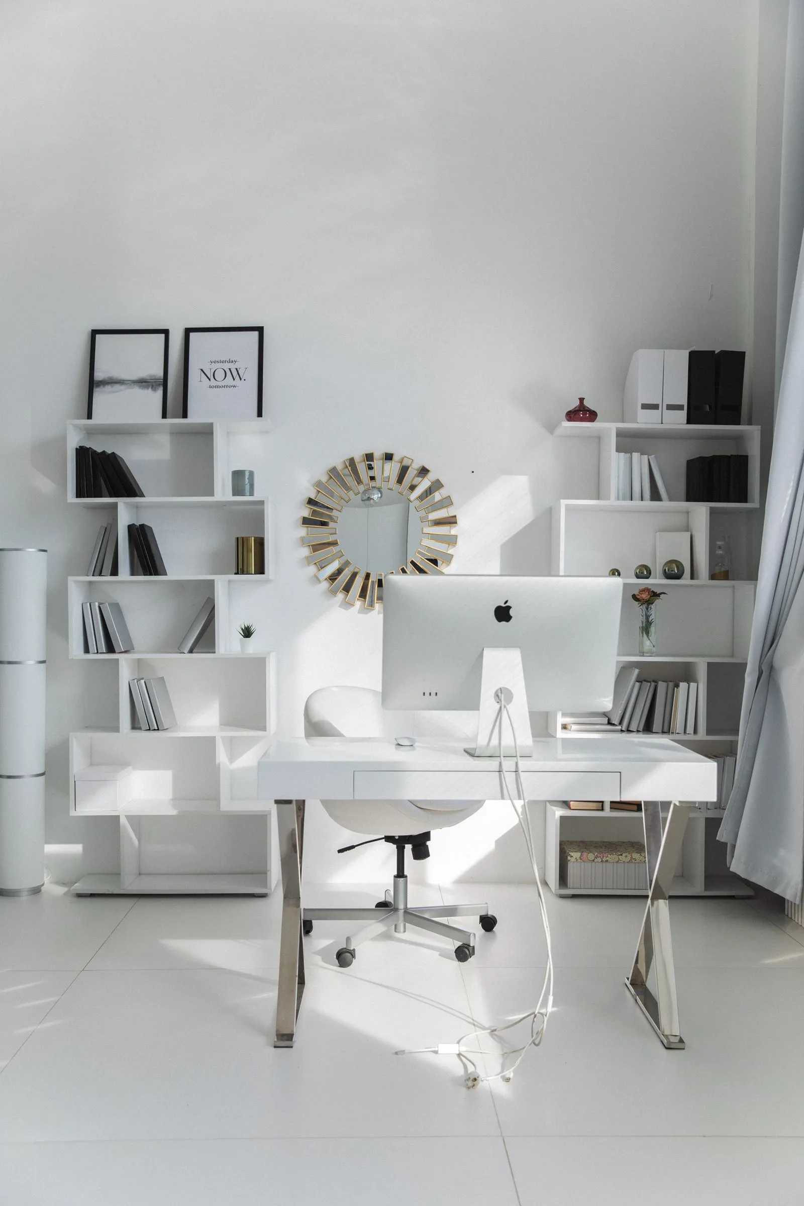 Home office workspace