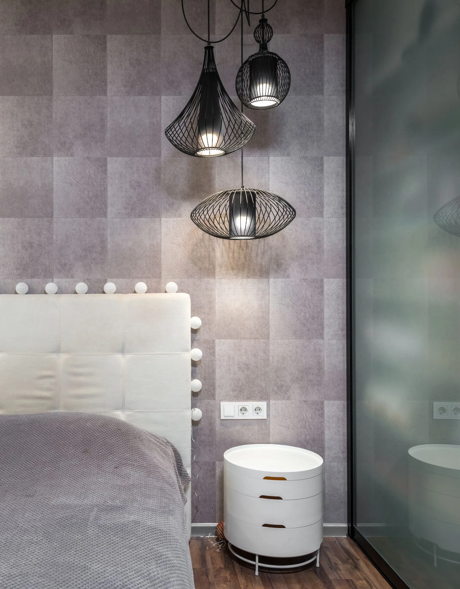 Bedroom interior and bed