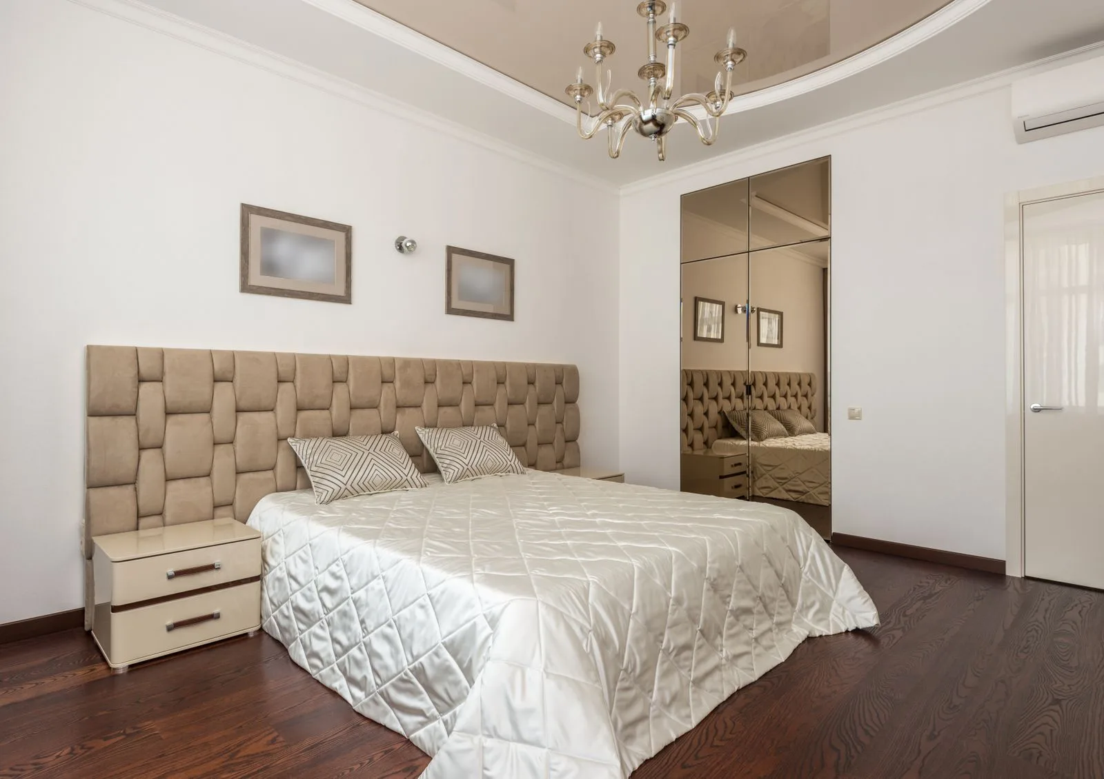 Bedroom interior and bed