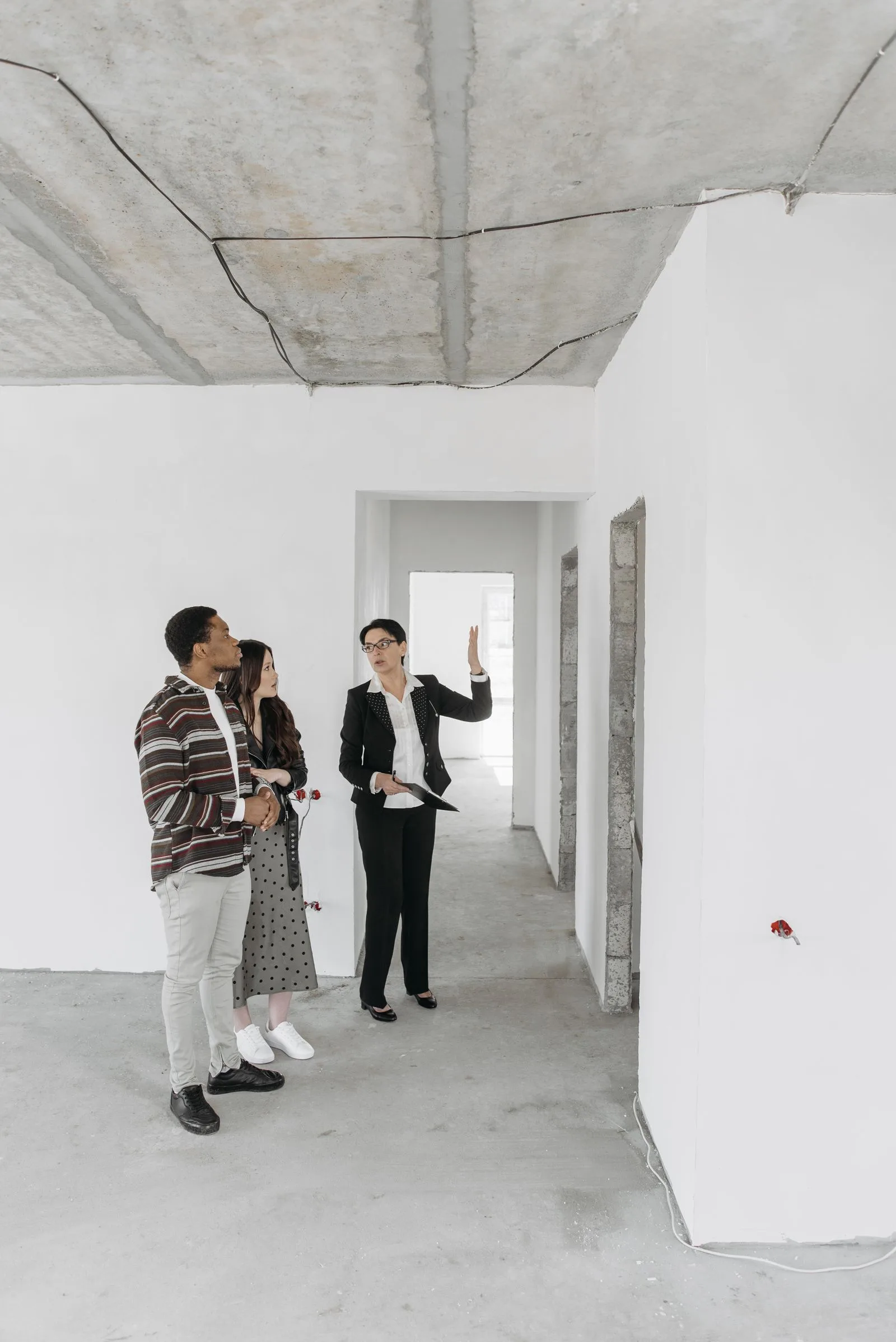 Professional reviewing a residential property