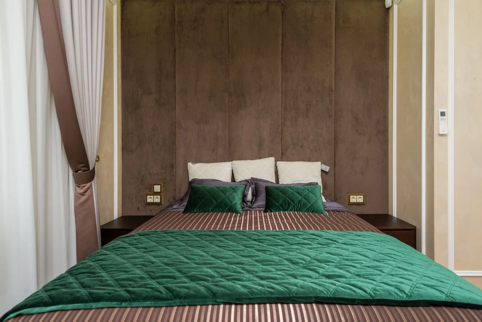 Bedroom interior and bed